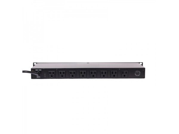 19" RACKMOUNT PDU WITH 9 OUTLETS - 8 OUT BACK & 1 IN FRONT